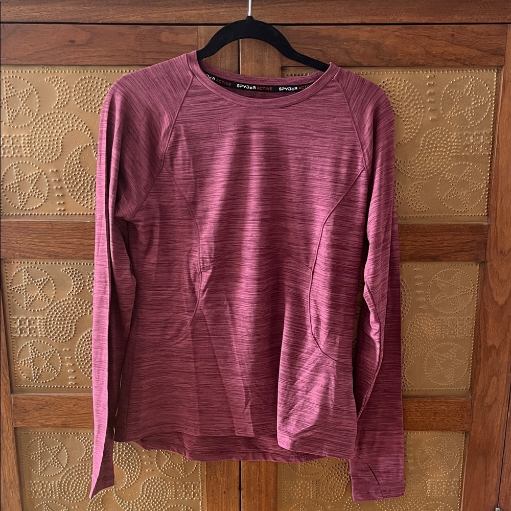 Spyder Women’s Long-Sleeve Performance Top in Heathered Rose